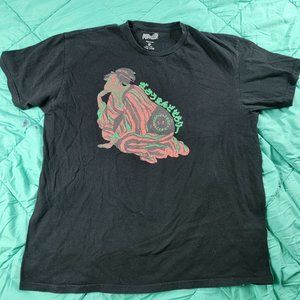 Popkiller Artist Series Adults Large Black Street Hyakkei Tribe Classic T-shirt